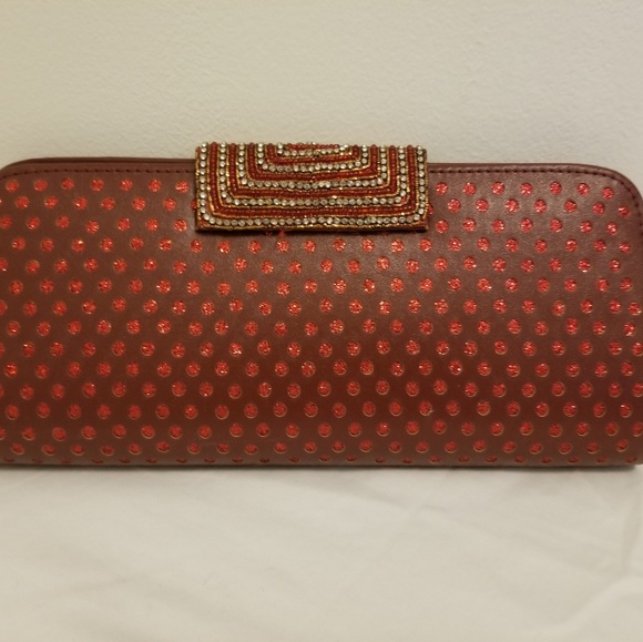 AARONG Bags Aarong Red Clutch Poshmark